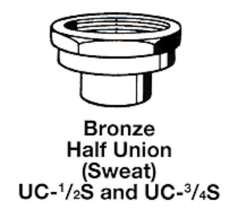 UC-1/2S NBF HALF UNION CONN. LEAD FREE